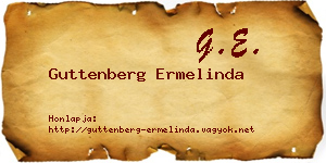Guttenberg Ermelinda névjegykártya